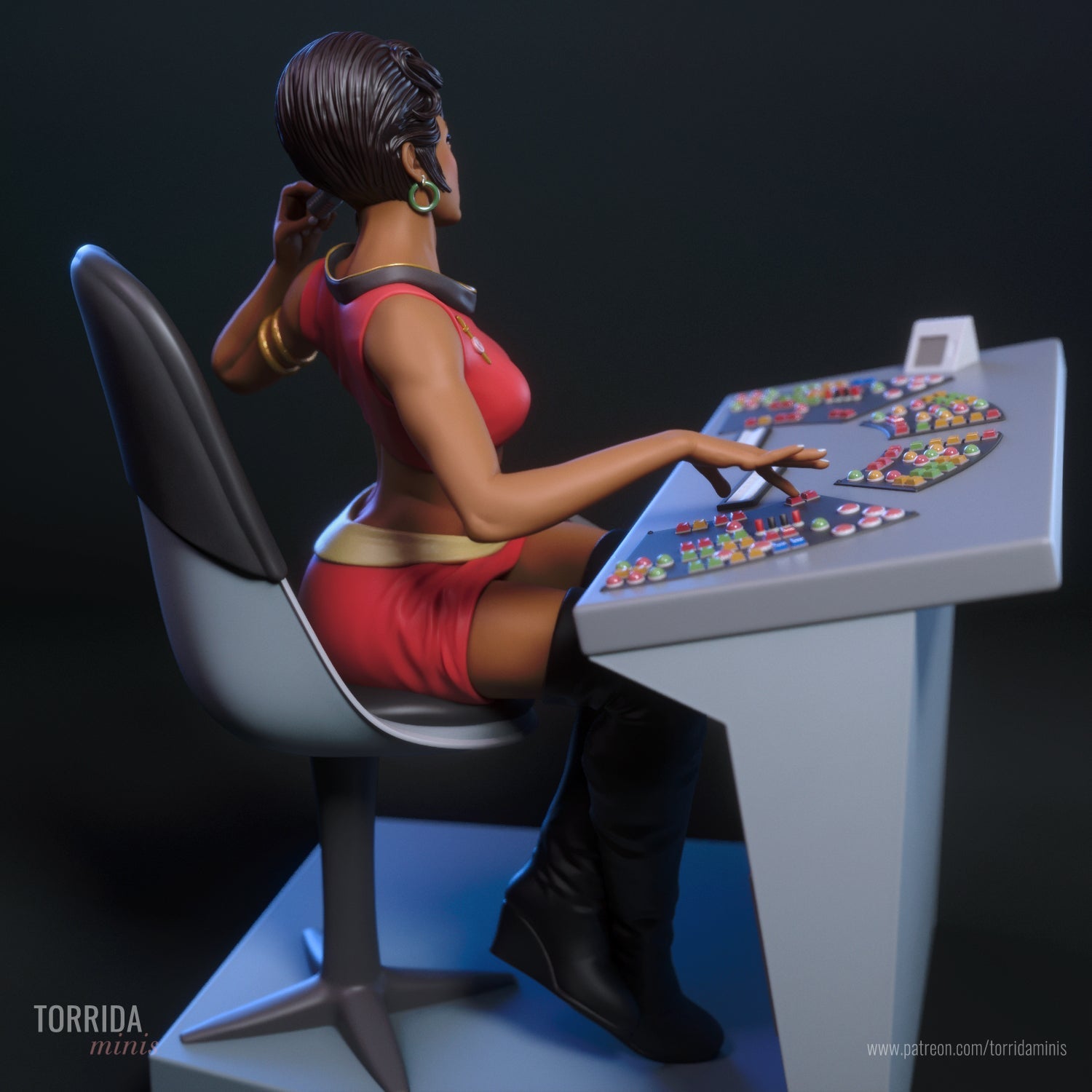 Lt Uhura - Torrida Minis - Dark Forge Arts