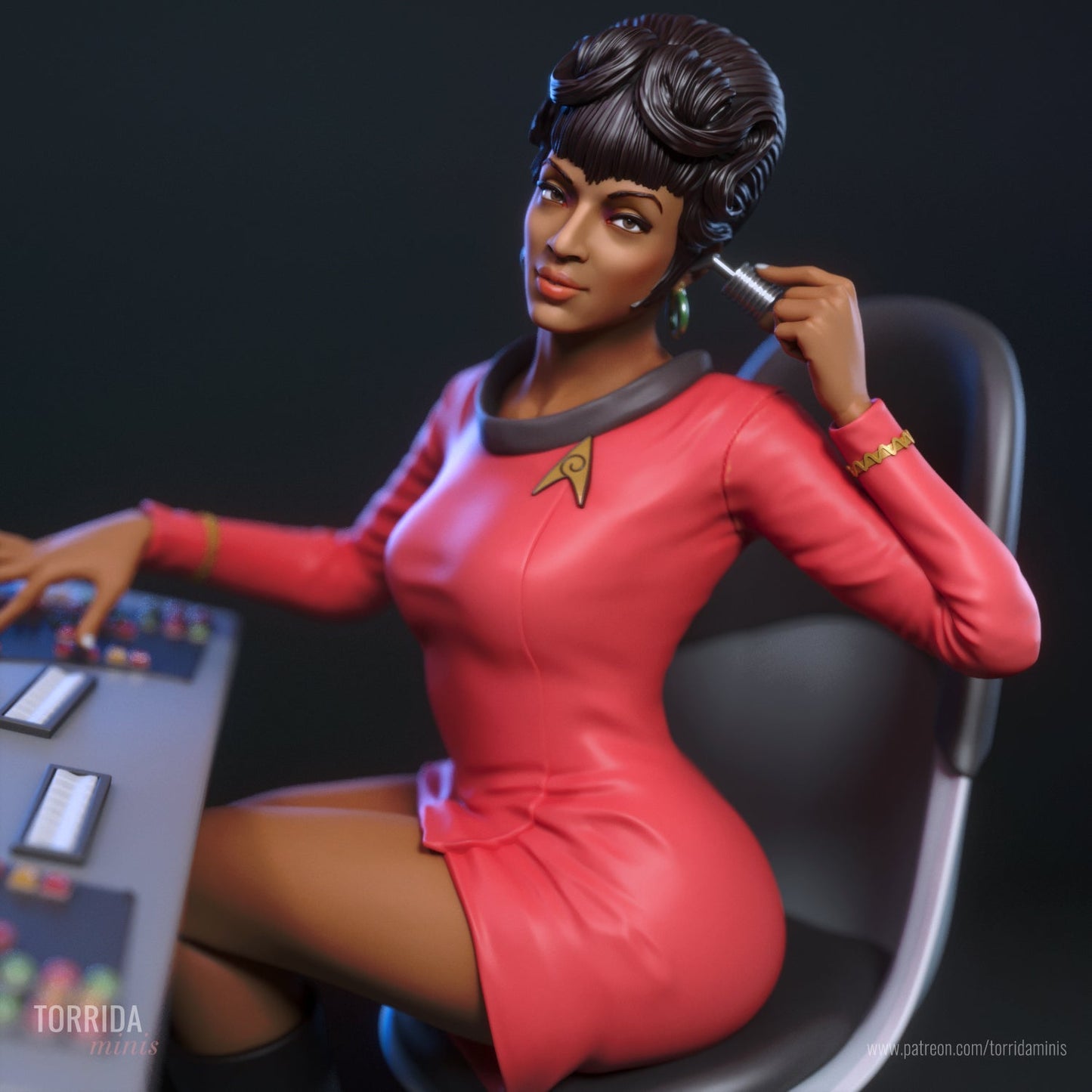Lt Uhura - Torrida Minis - Dark Forge Arts