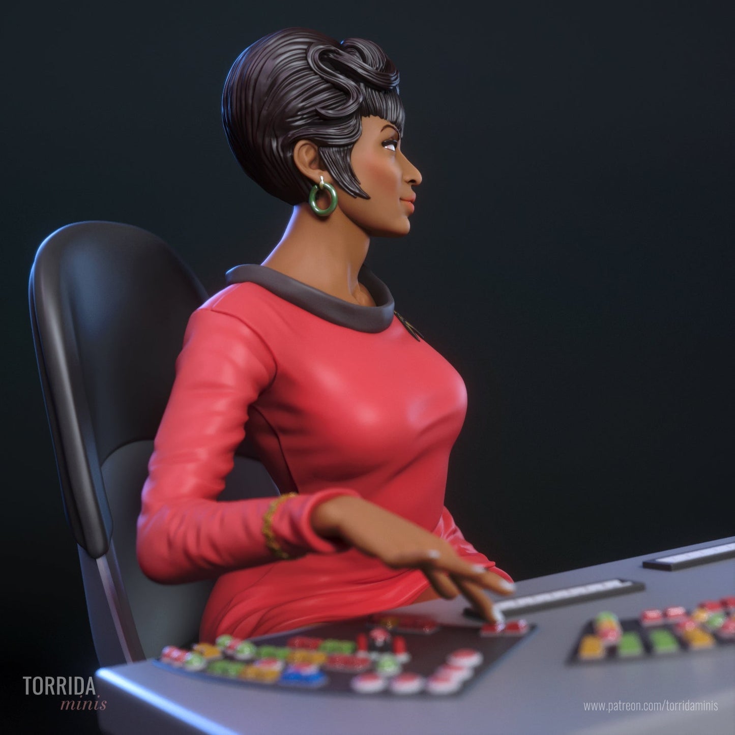 Lt Uhura - Torrida Minis - Dark Forge Arts