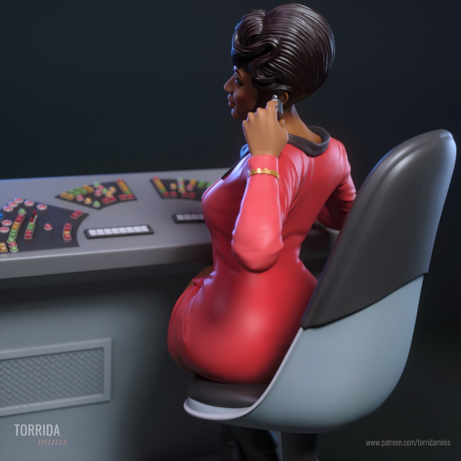 Lt Uhura - Torrida Minis - Dark Forge Arts