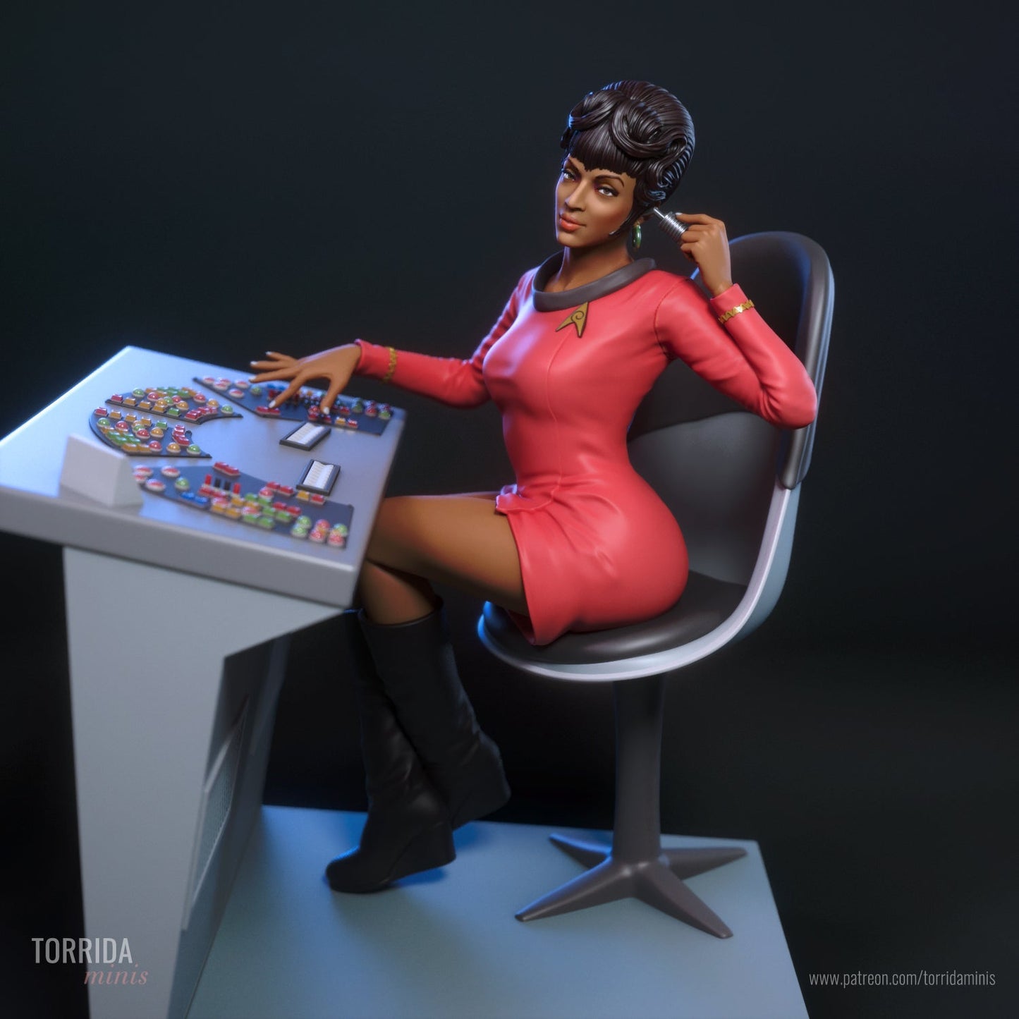 Lt Uhura - Torrida Minis - Dark Forge Arts