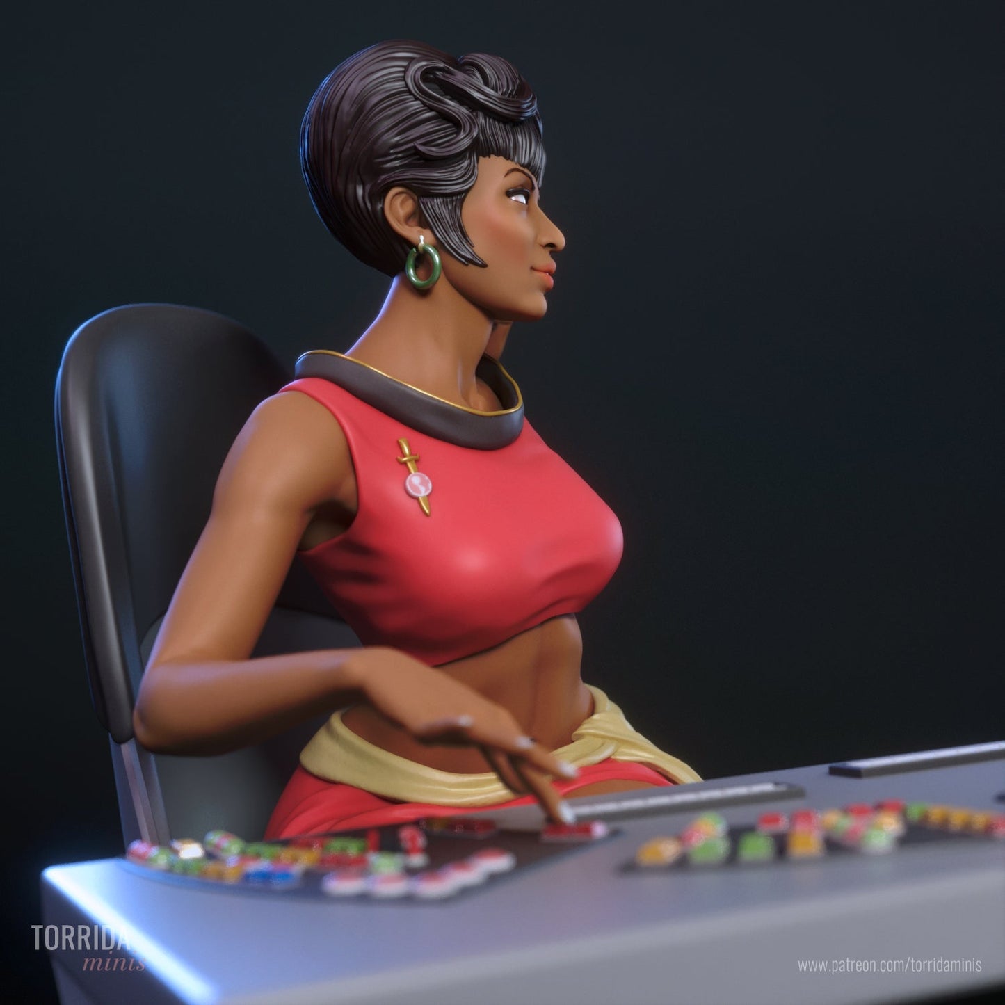 Lt Uhura - Torrida Minis - Dark Forge Arts