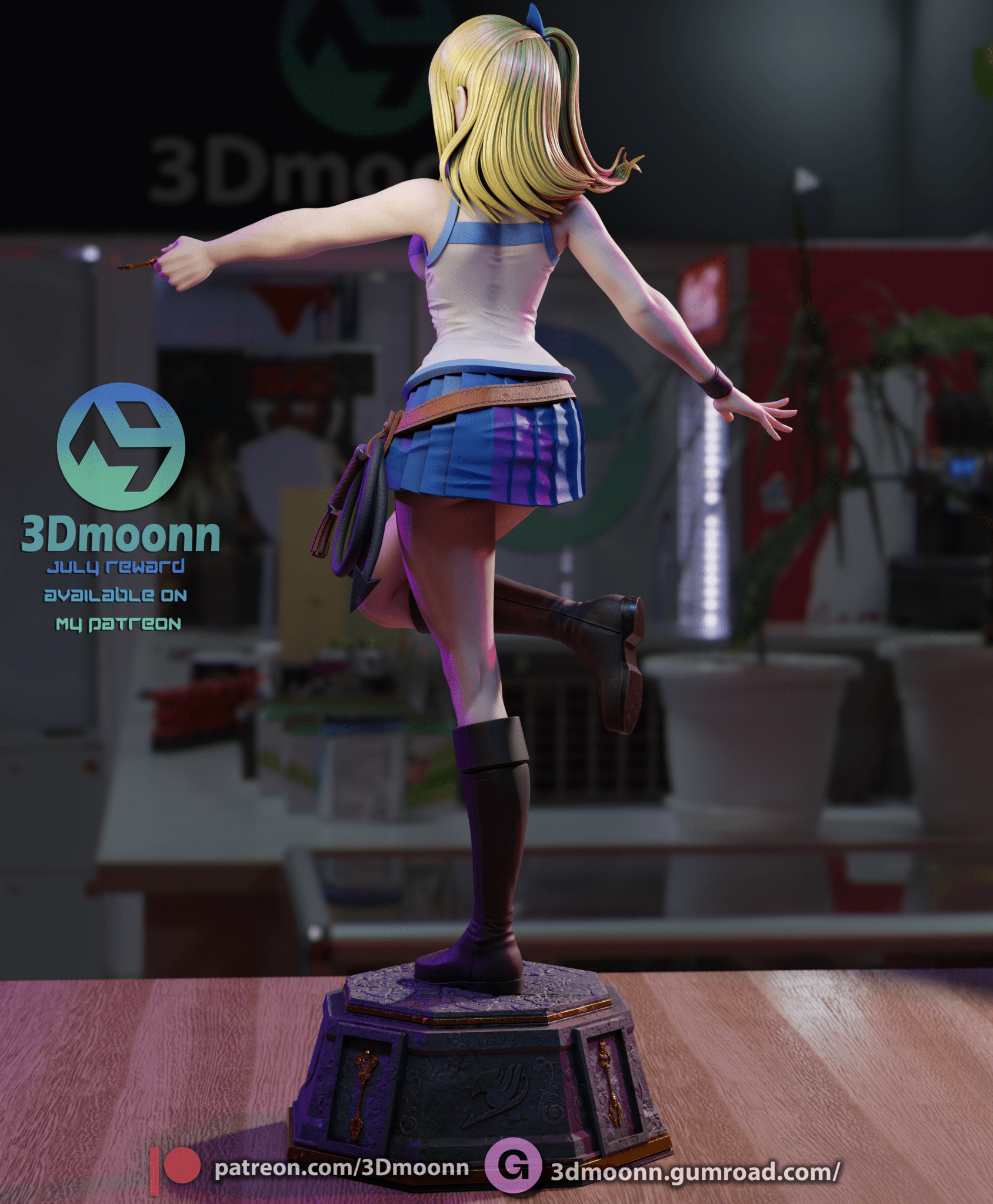 Lucy - Fairy Tail - 3DMoonn - Dark Forge Arts