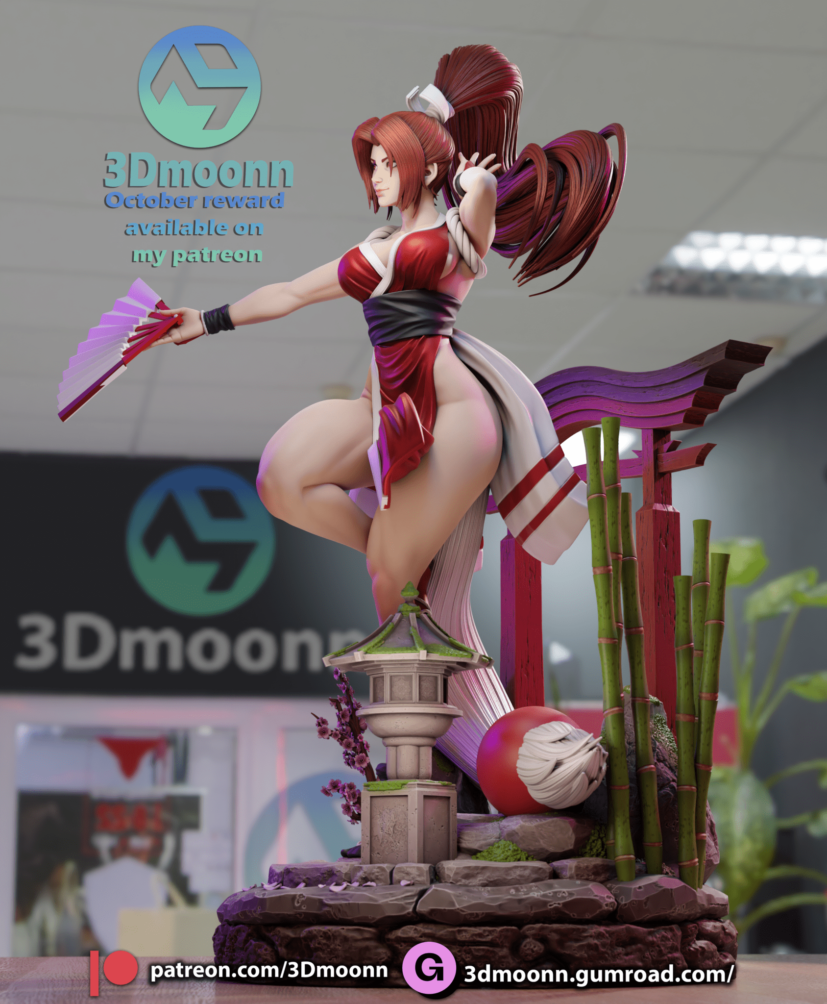 Mai Shiranui - 3DMoonn - Dark Forge Arts