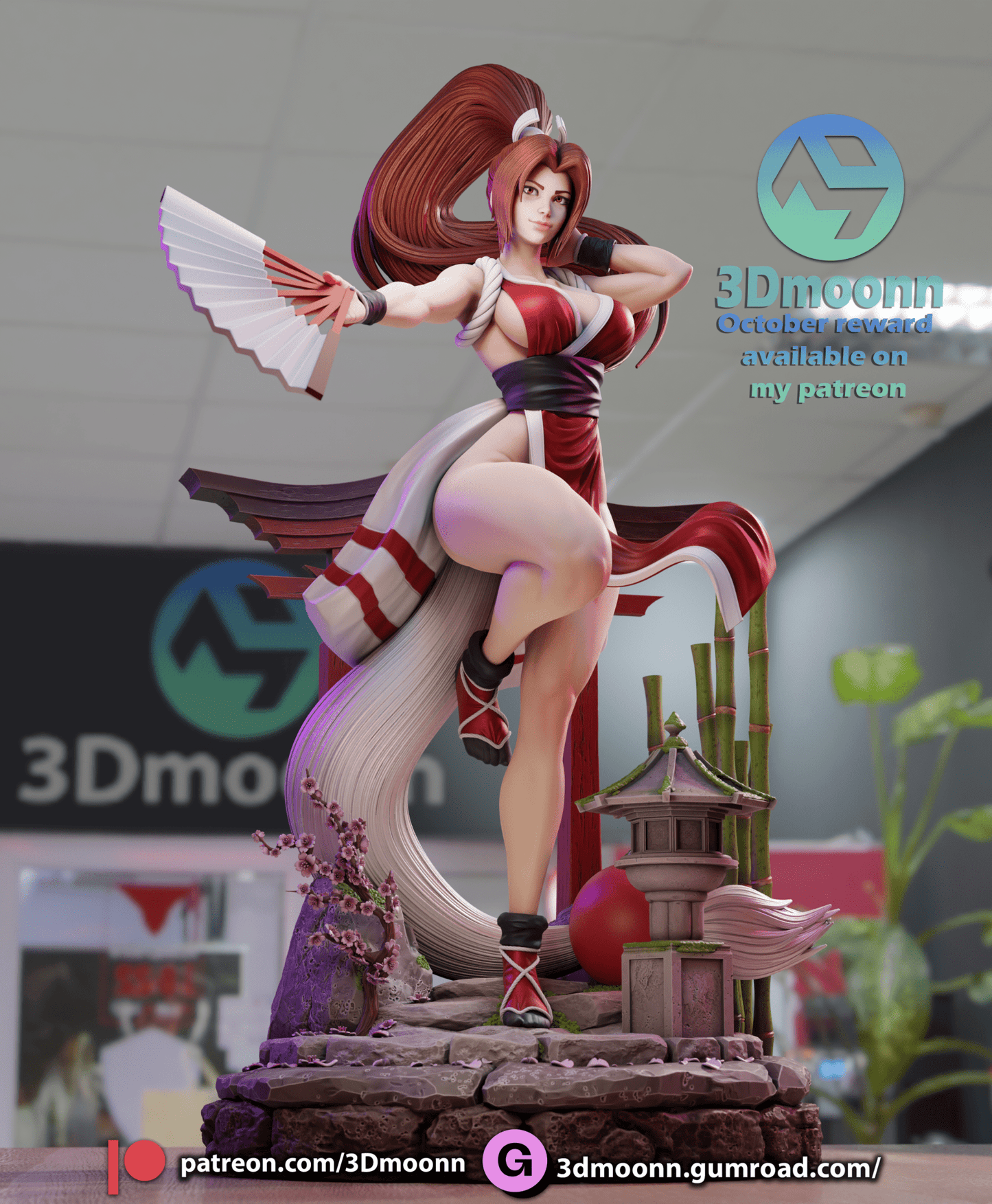 Mai Shiranui - 3DMoonn - Dark Forge Arts