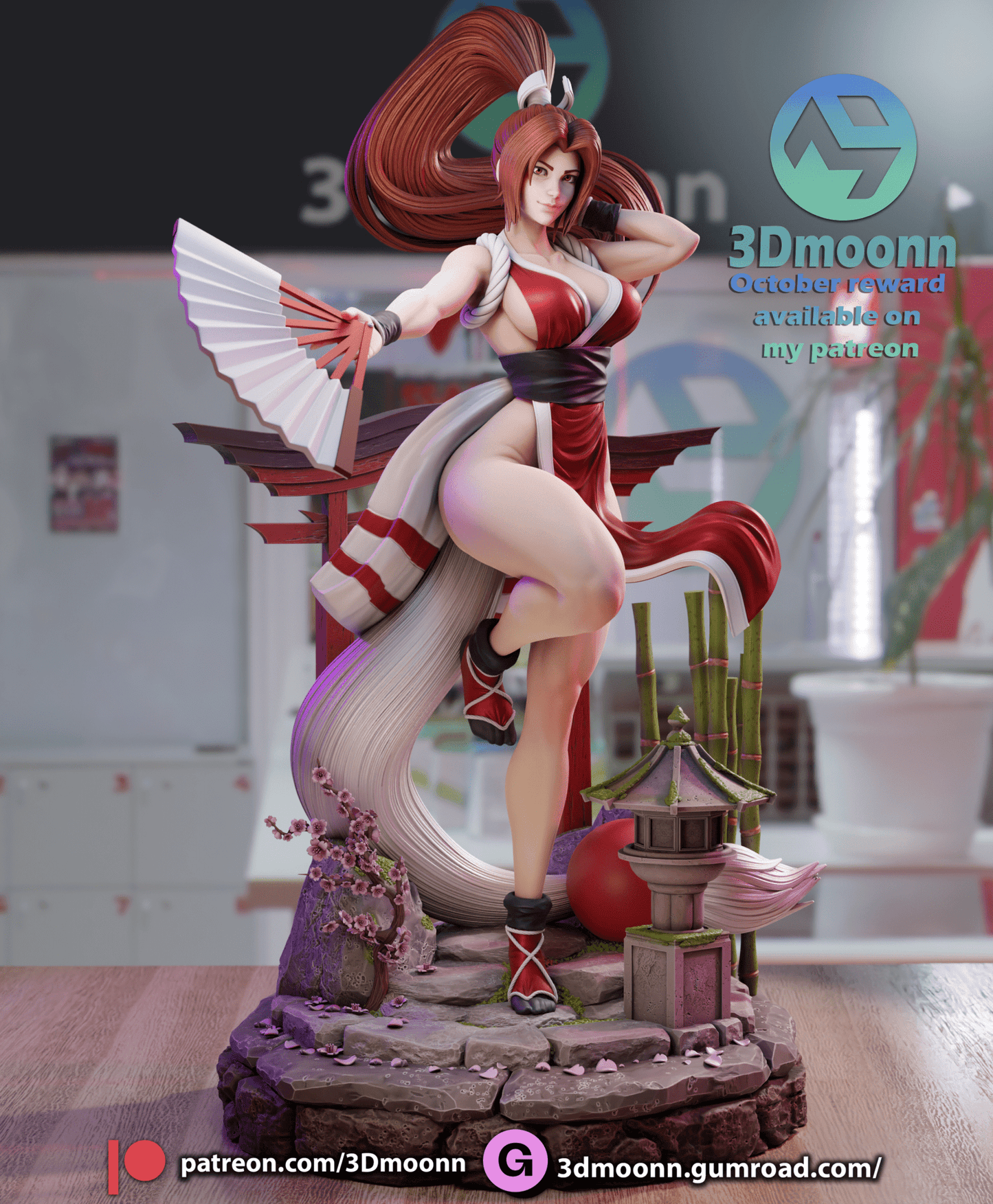 Mai Shiranui - 3DMoonn - Dark Forge Arts