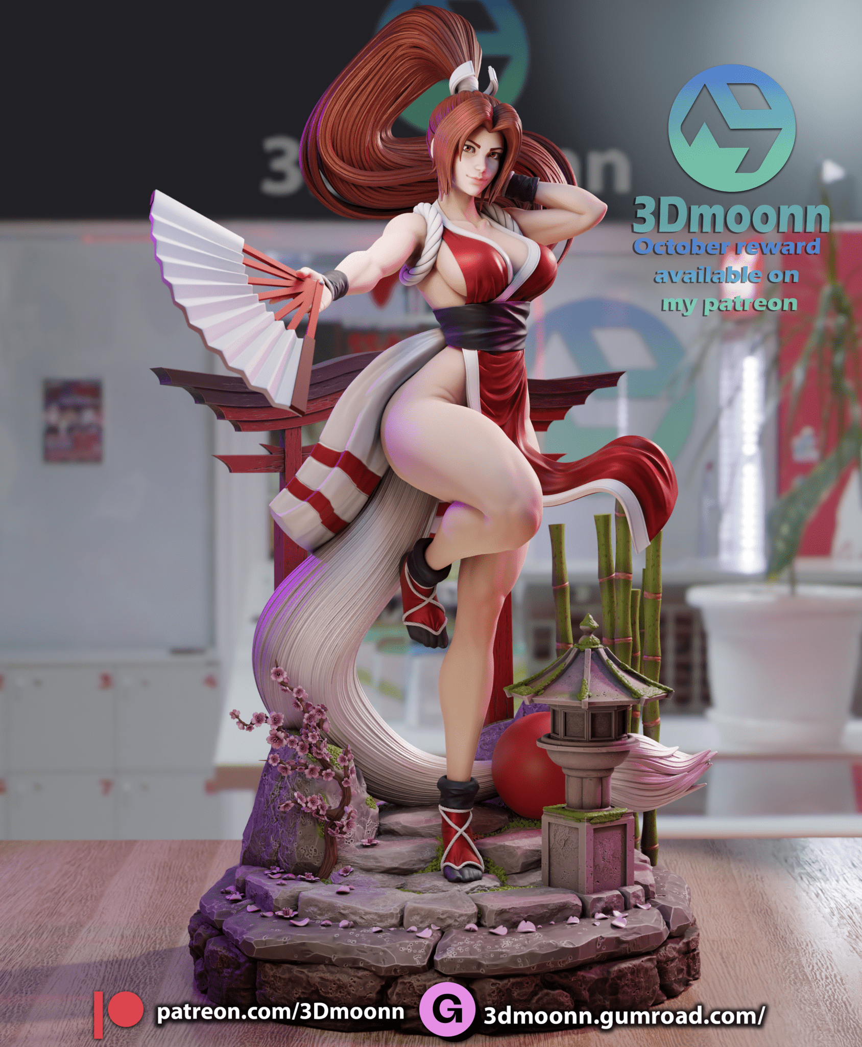 Mai Shiranui - 3DMoonn - Dark Forge Arts