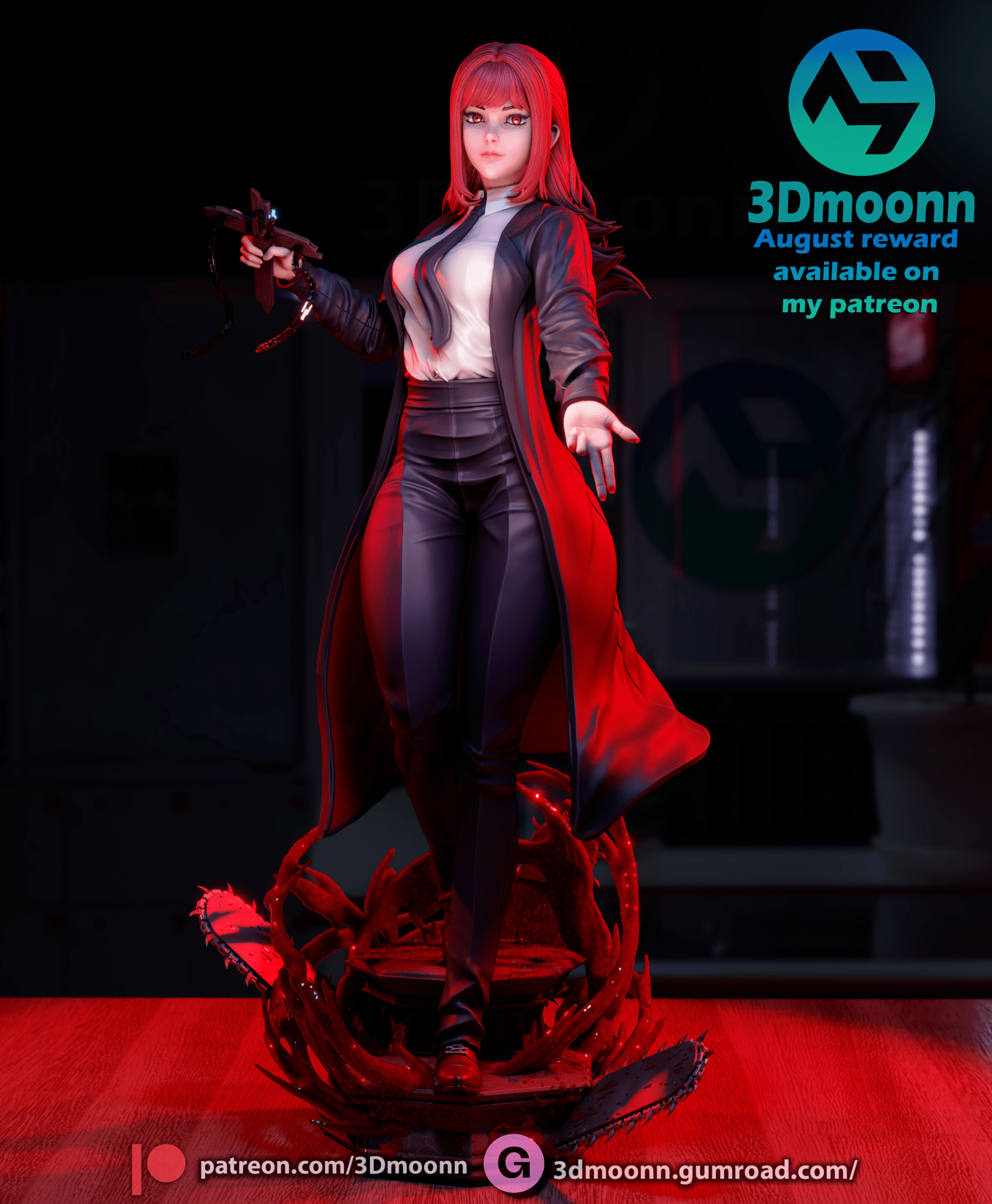 Makima Chainsaw - 3DMoonn - Dark Forge Arts