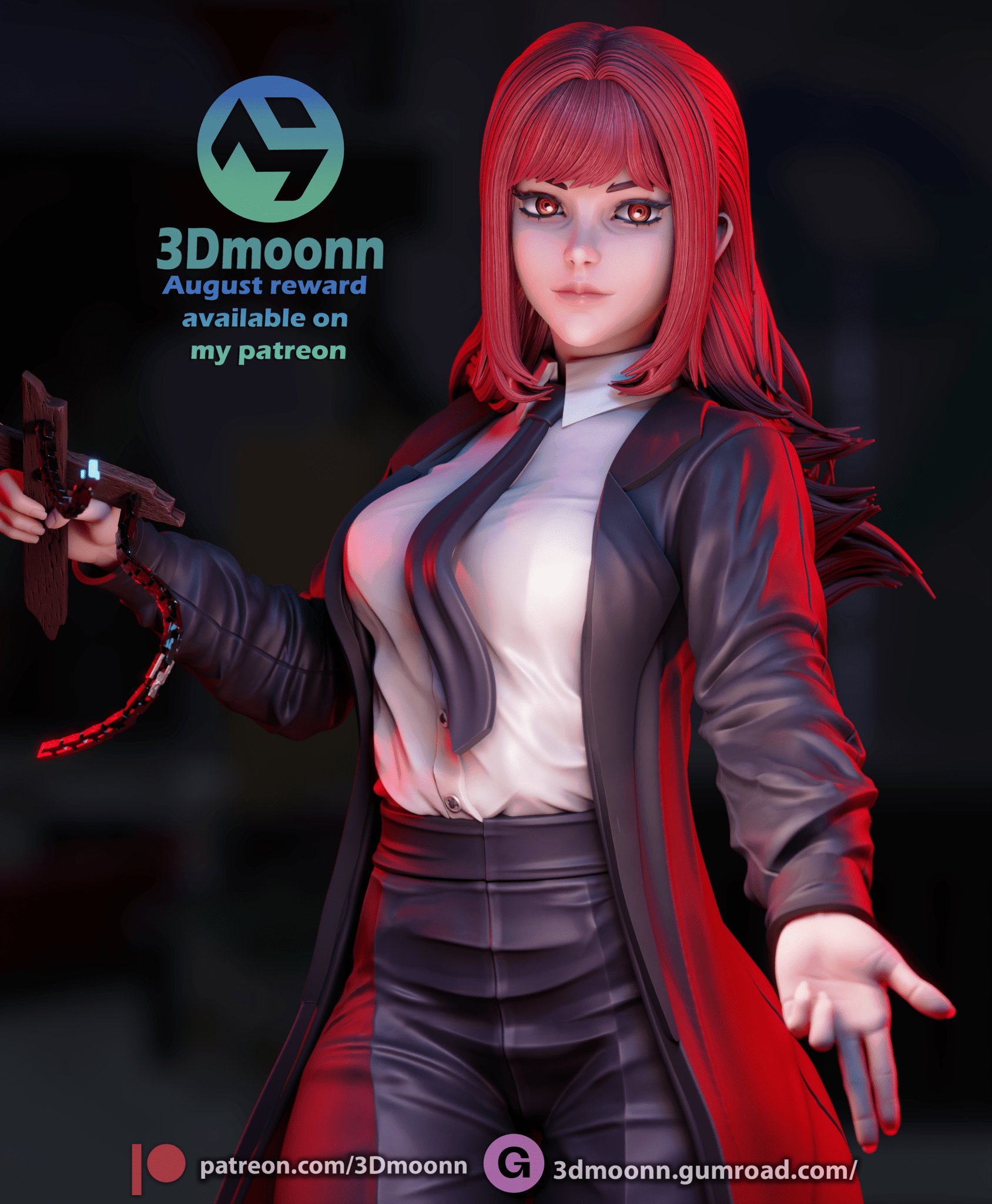 Makima Chainsaw - 3DMoonn - Dark Forge Arts