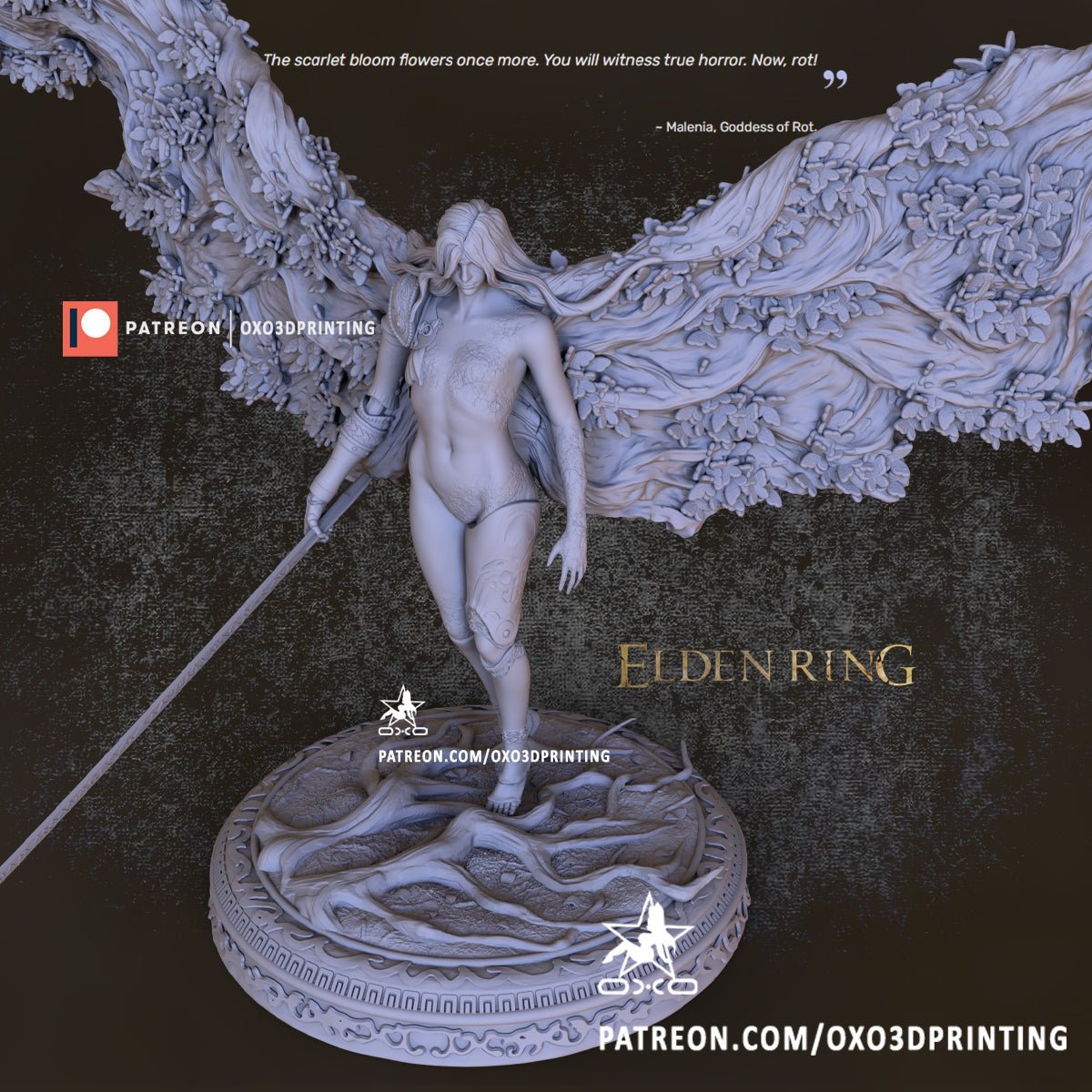 Malenia Goddess of Rot - OXO3D - Dark Forge Arts