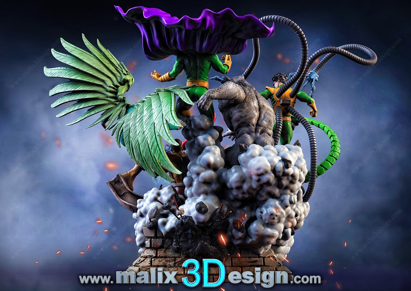 Marvel Diorama - Sanix3D - Dark Forge Arts