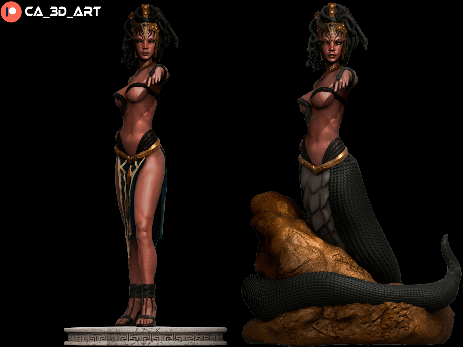 Medusa v2 - CA 3D Studios - Dark Forge Arts