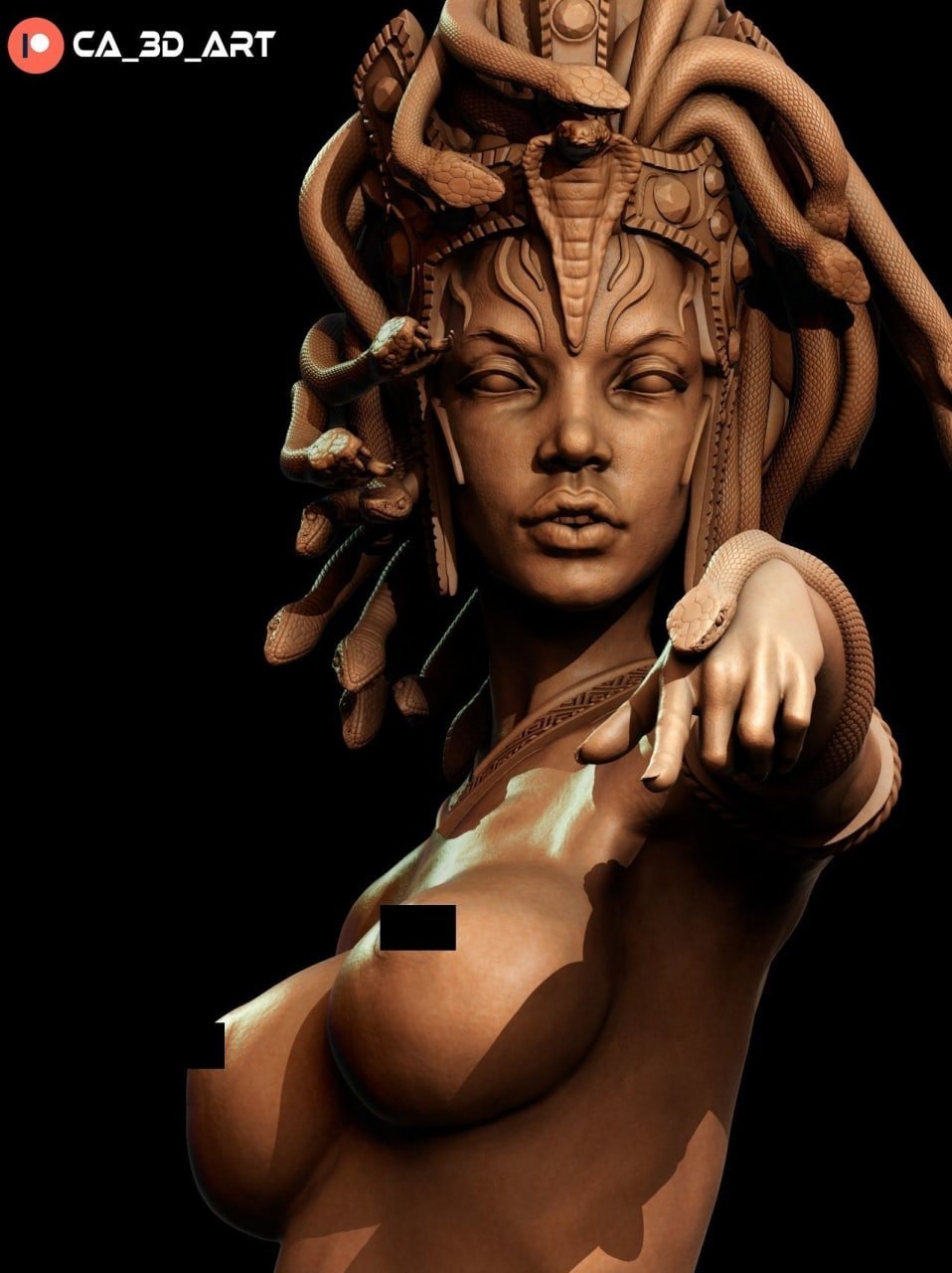 Medusa v2 - CA 3D Studios - Dark Forge Arts