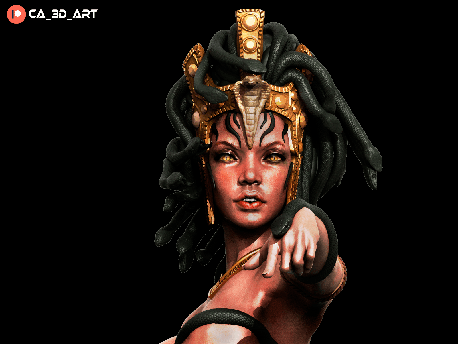 Medusa v2 - CA 3D Studios - Dark Forge Arts