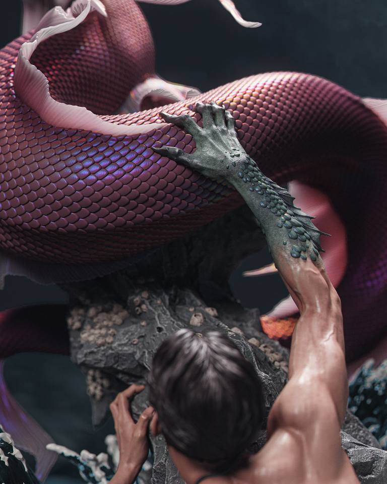 Mermaid - CA 3D Studios - Dark Forge Arts