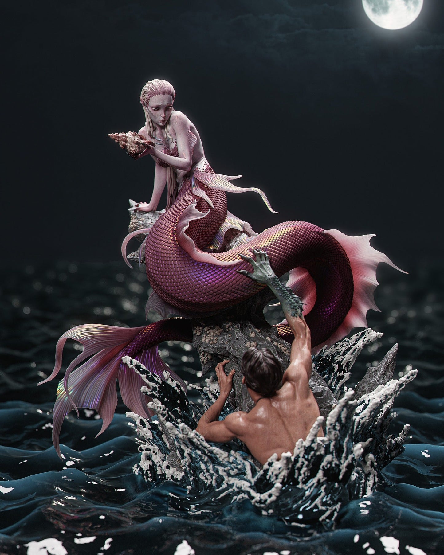 Mermaid - CA 3D Studios - Dark Forge Arts