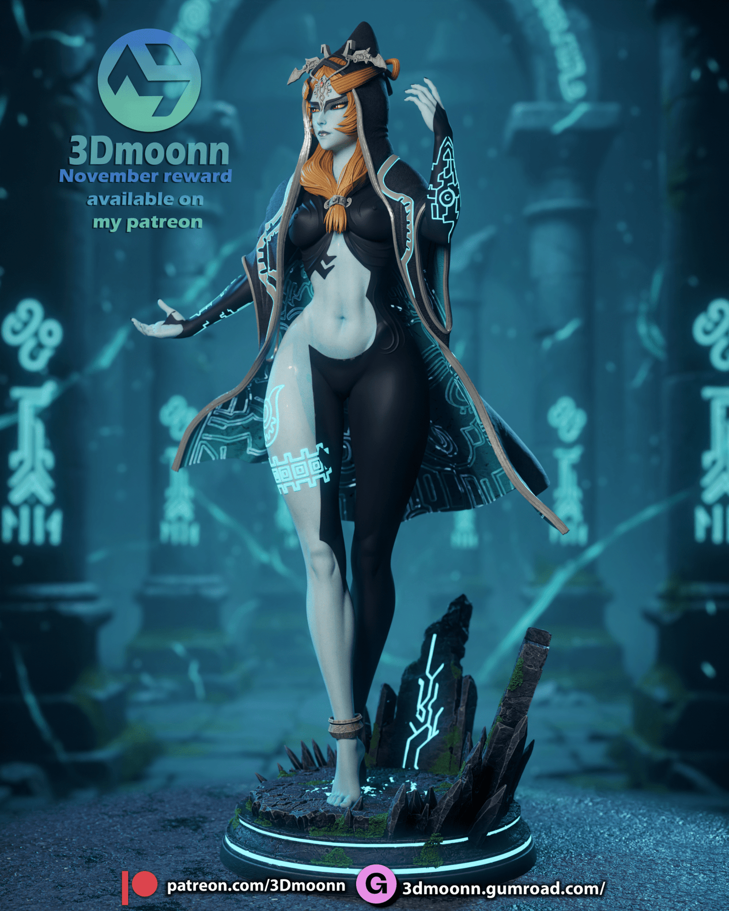 Midna - 3DMoonn - Dark Forge Arts