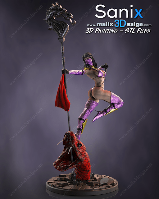 Mileena - Sanix3D - Dark Forge Arts