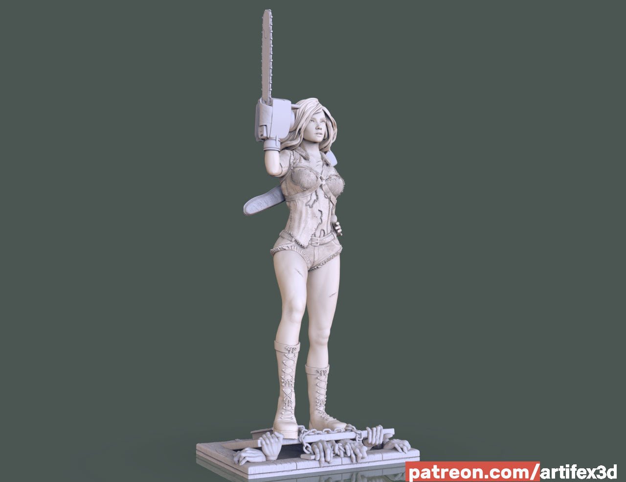 Miss Ash Evil Dead - Artifex3D - Dark Forge Arts