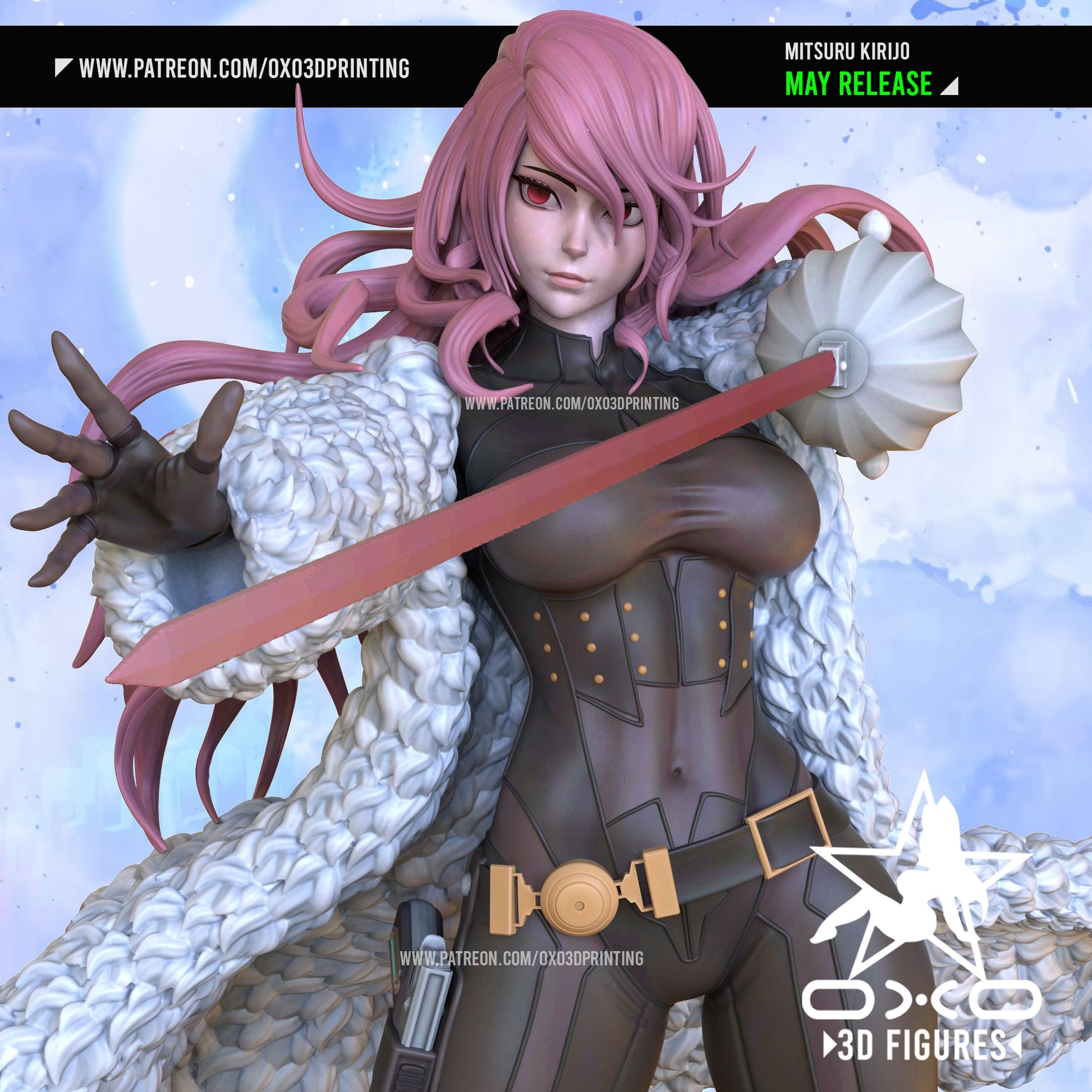 Mitsuru Kirijo - OXO3D - Dark Forge Arts