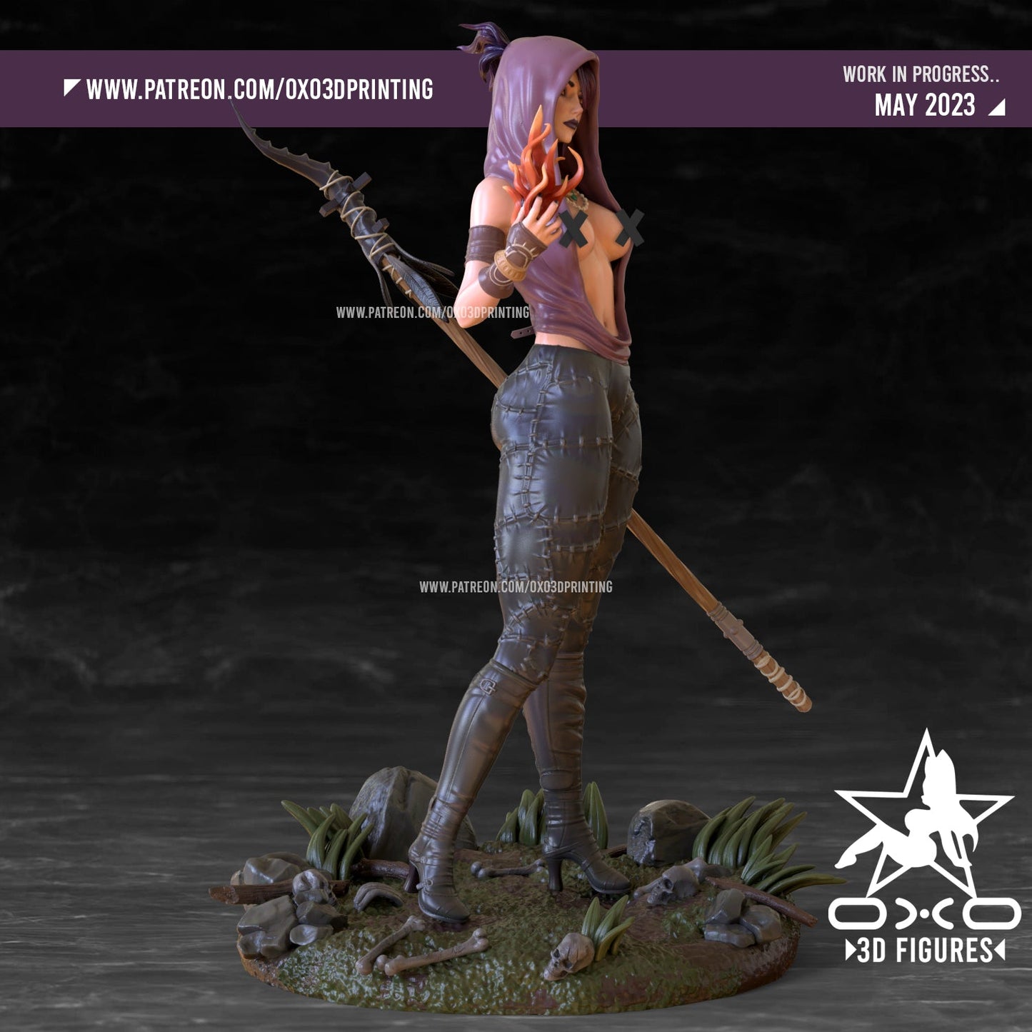 Morrigan and Ogre - OXO3D - Dark Forge Arts