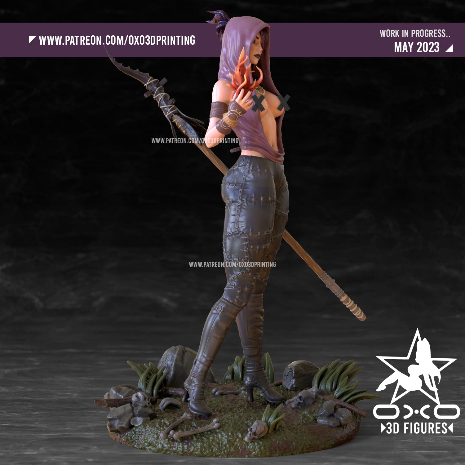 Morrigan and Ogre - OXO3D - Dark Forge Arts