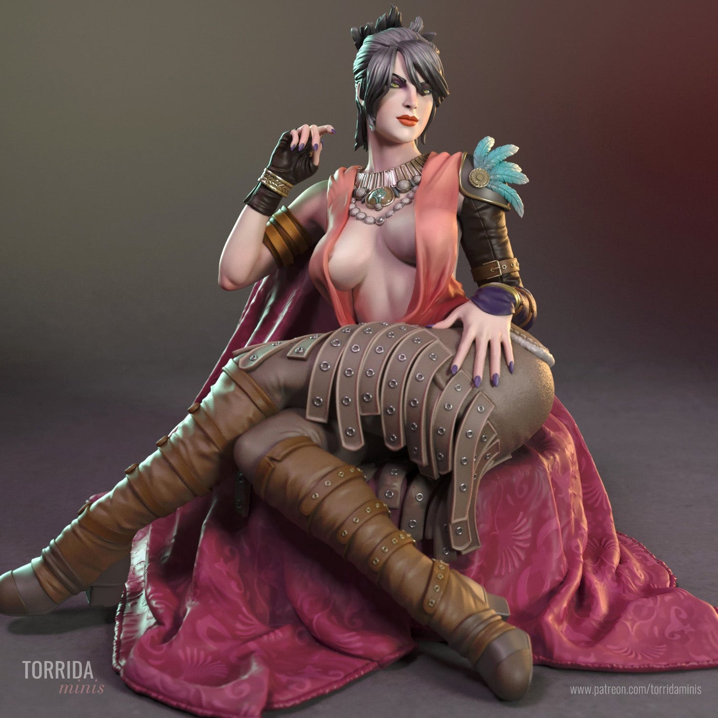 Morrigan Dragon Age - Torrida Minis - Dark Forge Arts