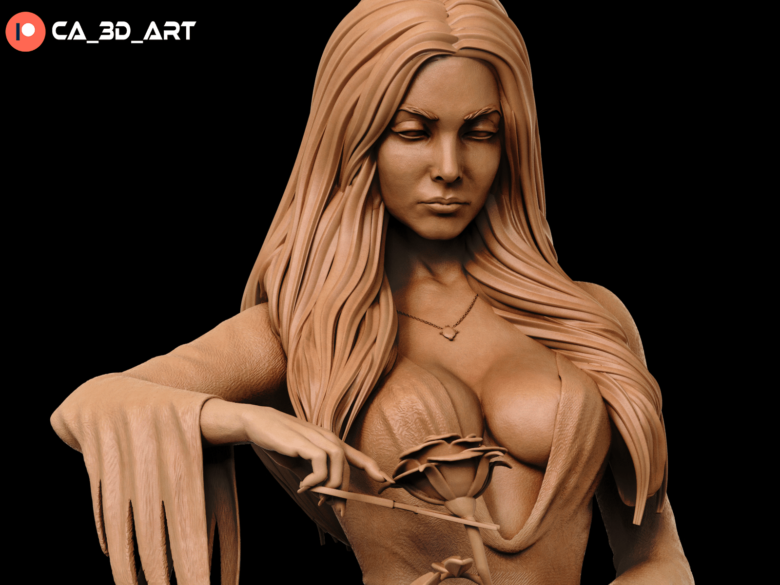Morticia Addams - CA 3D Studios - Dark Forge Arts