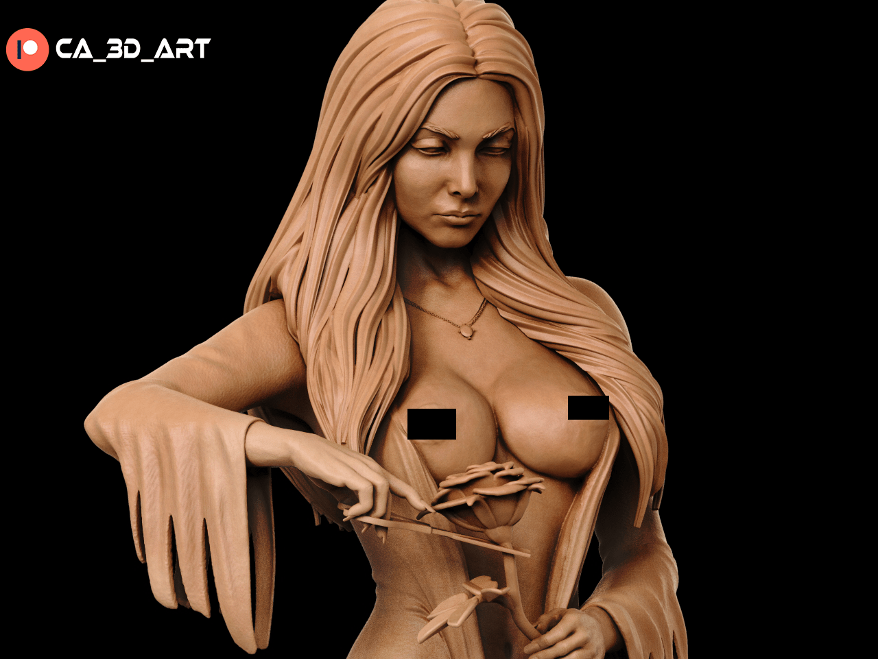 Morticia Addams - CA 3D Studios - Dark Forge Arts