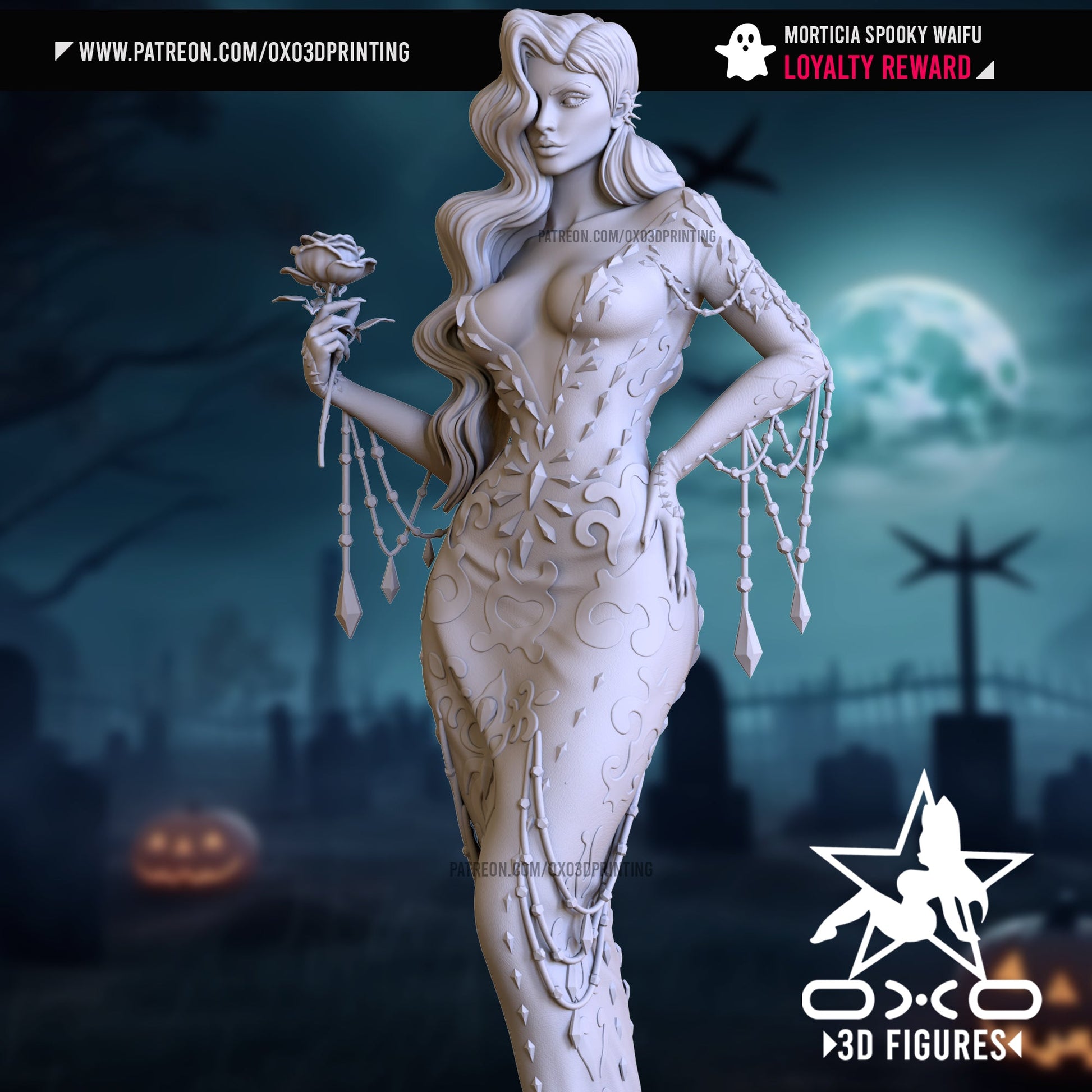 Morticia Spooky - OXO3D - Dark Forge Arts