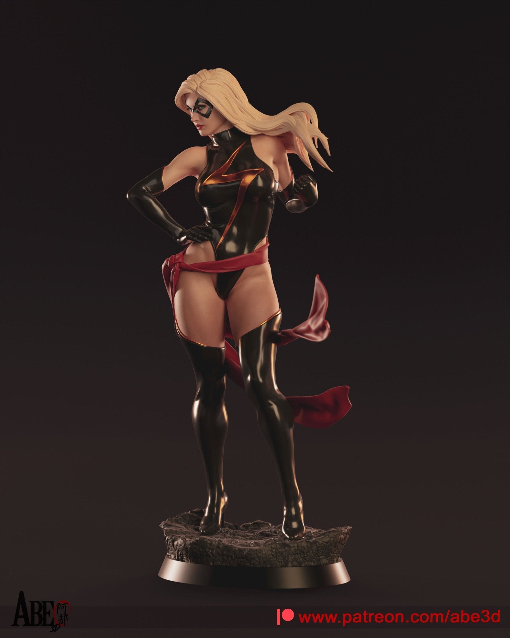 Ms. Marvel - Abe3D - Dark Forge Arts