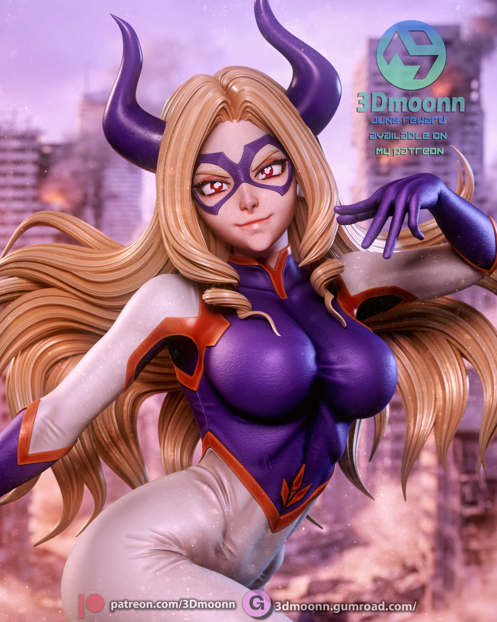 Mt. Lady - 3DMoonn - Dark Forge Arts