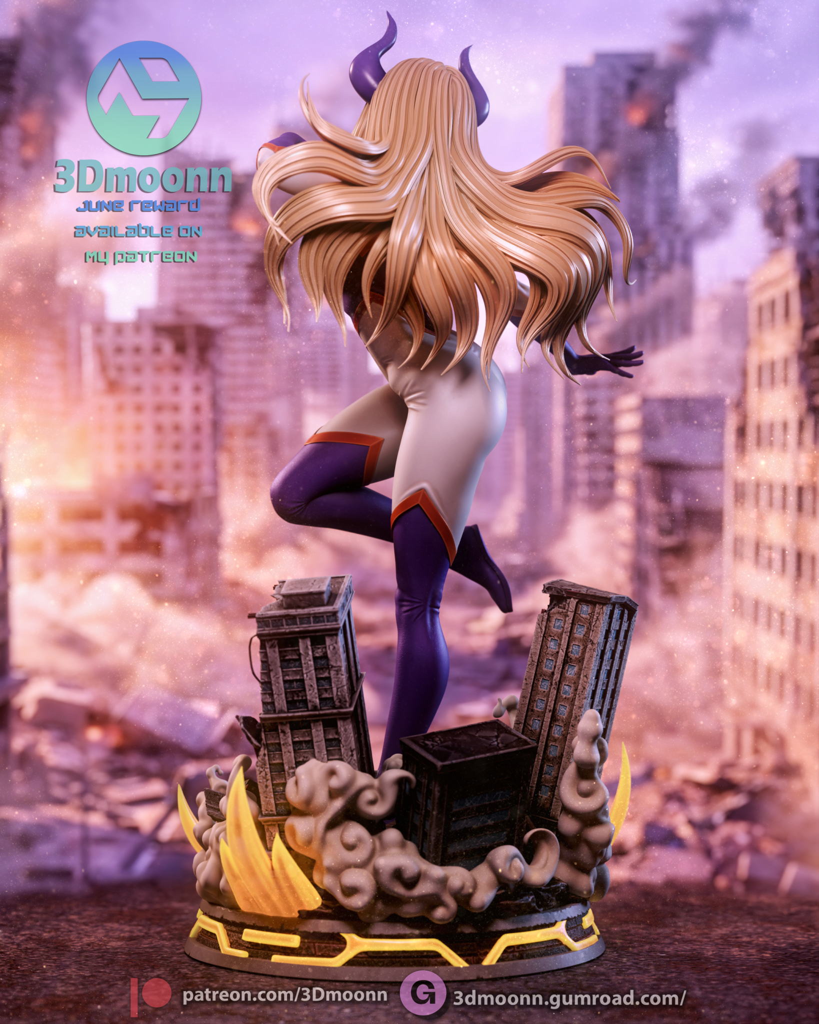 Mt. Lady - 3DMoonn - Dark Forge Arts