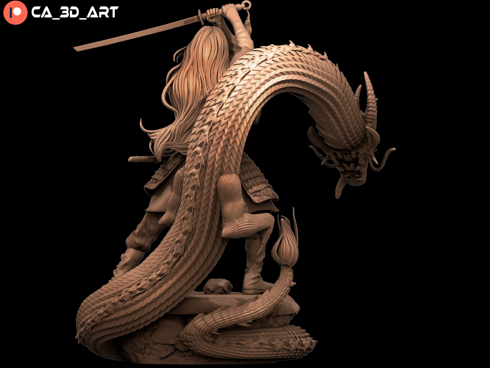 Mulan v2 - CA 3D Studios - Dark Forge Arts