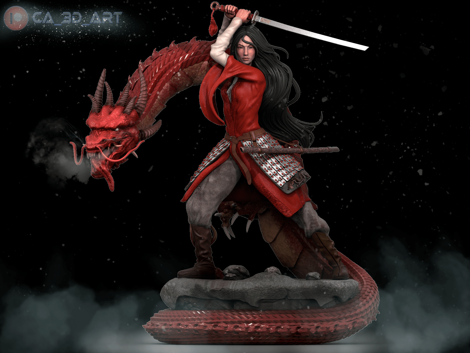 Mulan v2 - CA 3D Studios - Dark Forge Arts