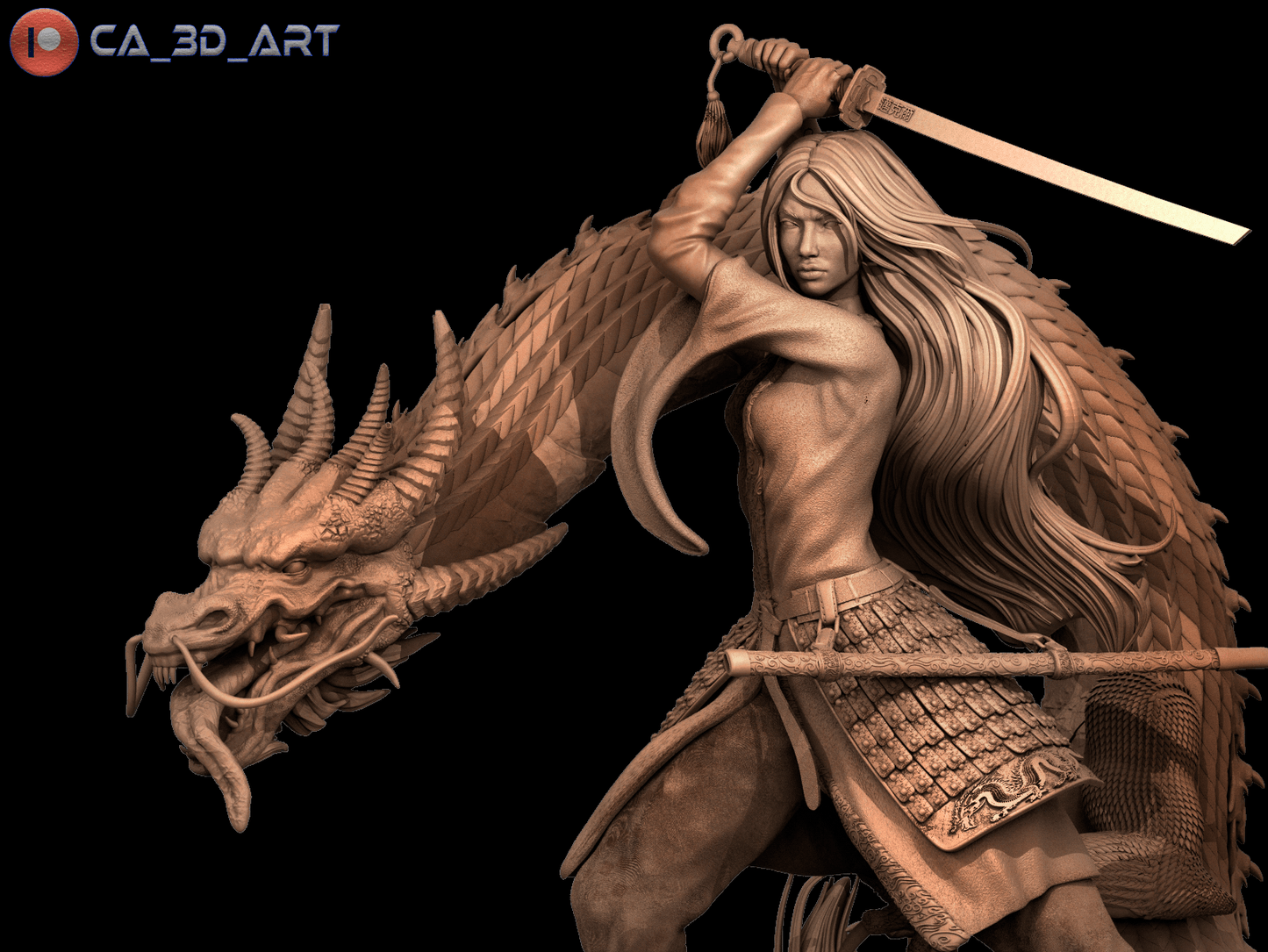 Mulan v2 - CA 3D Studios - Dark Forge Arts