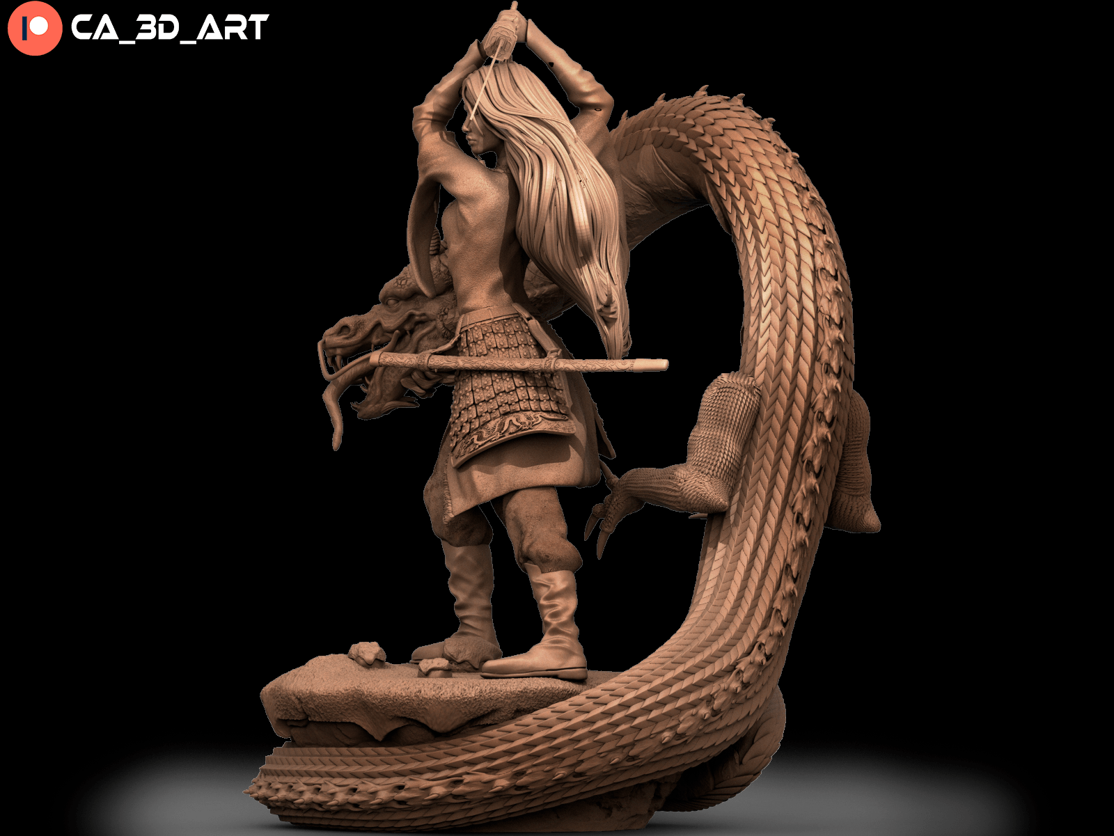 Mulan v2 - CA 3D Studios - Dark Forge Arts