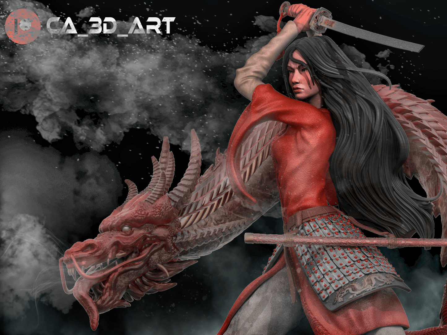 Mulan v2 - CA 3D Studios - Dark Forge Arts