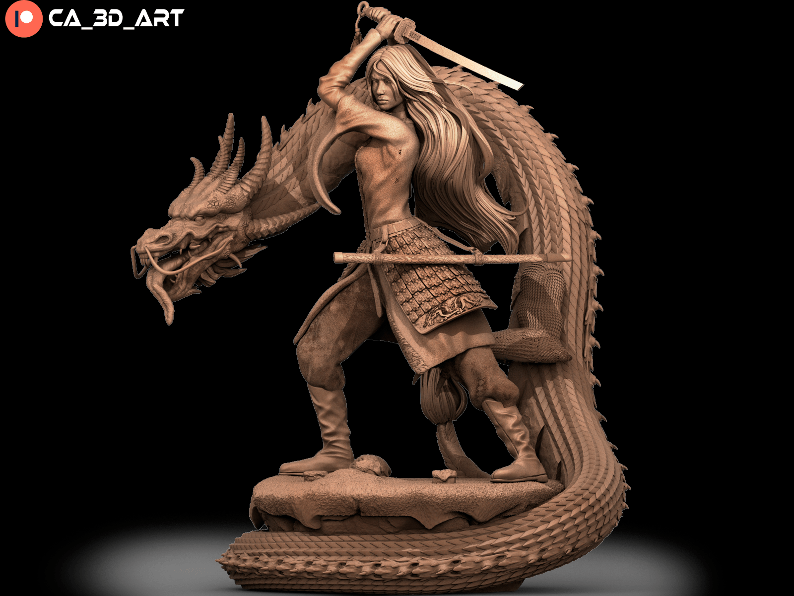Mulan v2 - CA 3D Studios - Dark Forge Arts