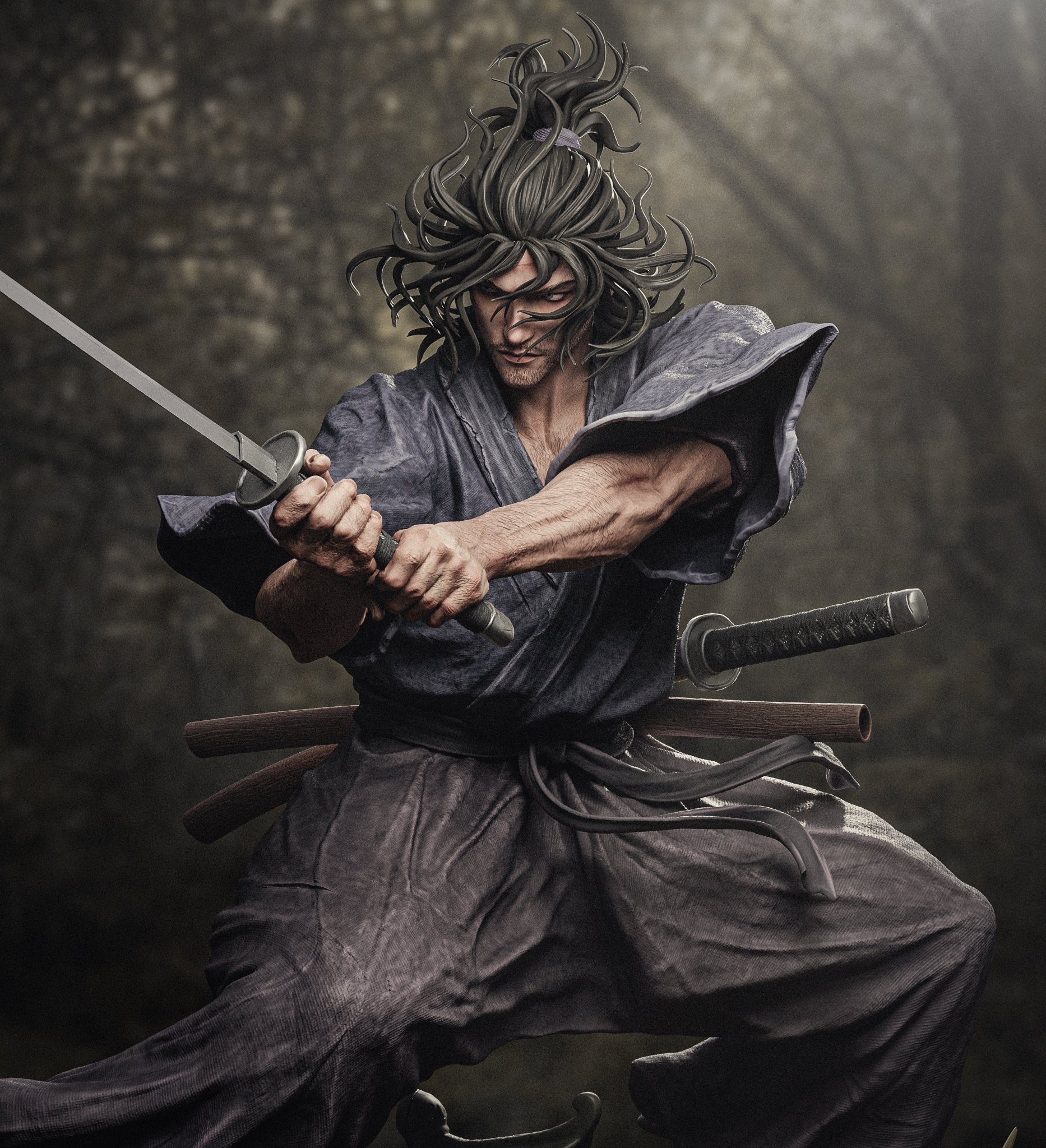 Musashi Miyamoto - CA 3D Studios - Dark Forge Arts
