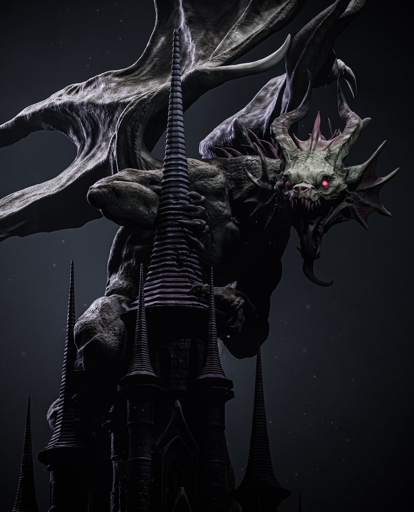 Mysterious Dragon - CA 3D Studios - Dark Forge Arts