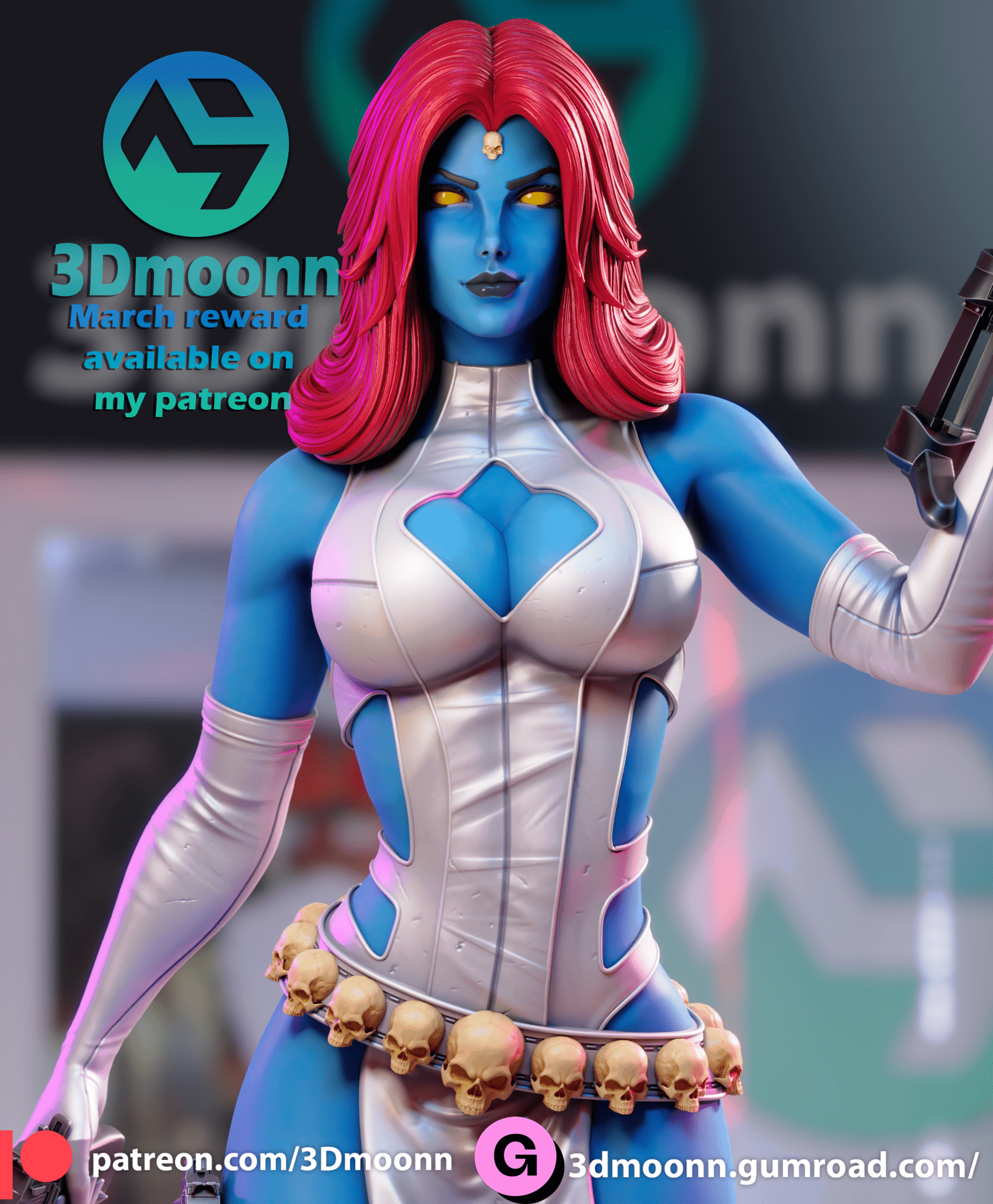 Mystique - 3DMoonn - Dark Forge Arts