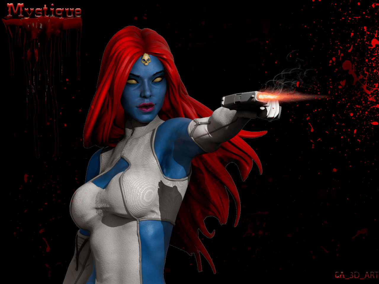 Mystique - CA 3D Studios - Dark Forge Arts