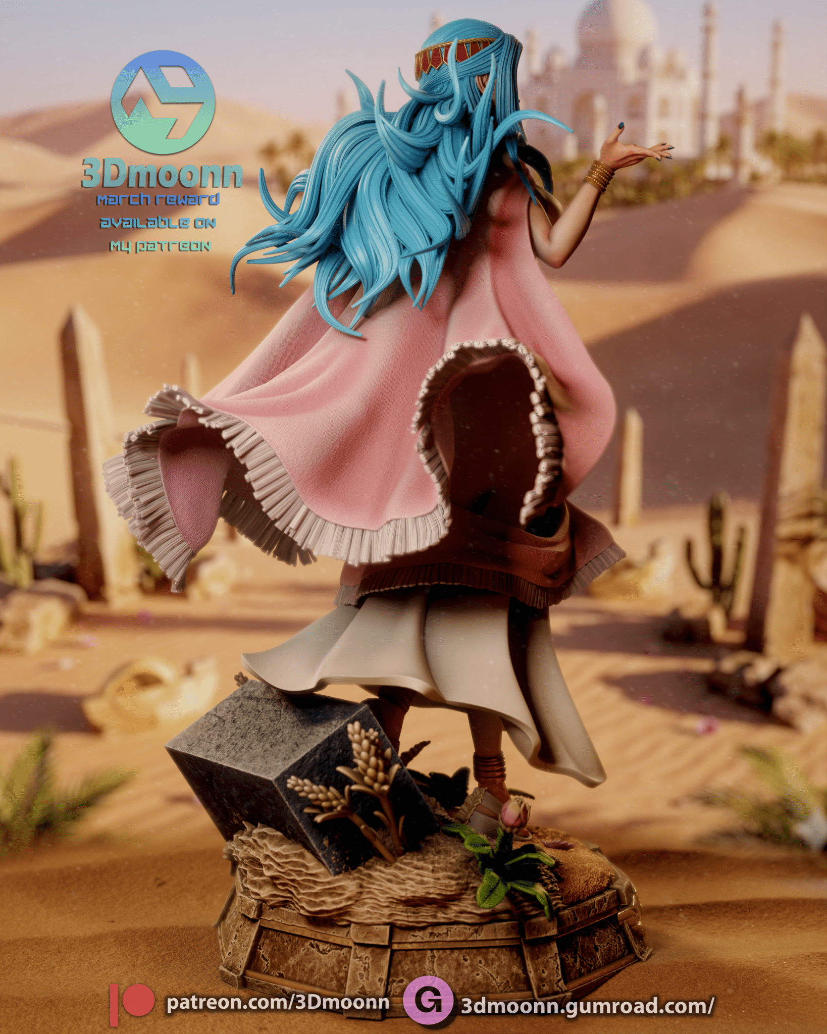 Nefertari Vivi - 3DMoonn - Dark Forge Arts