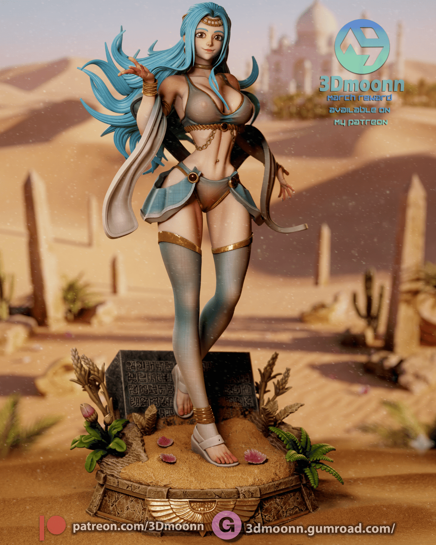 Nefertari Vivi - 3DMoonn - Dark Forge Arts