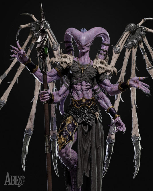 Ninefold Sorcerer - Abe3D - Dark Forge Arts