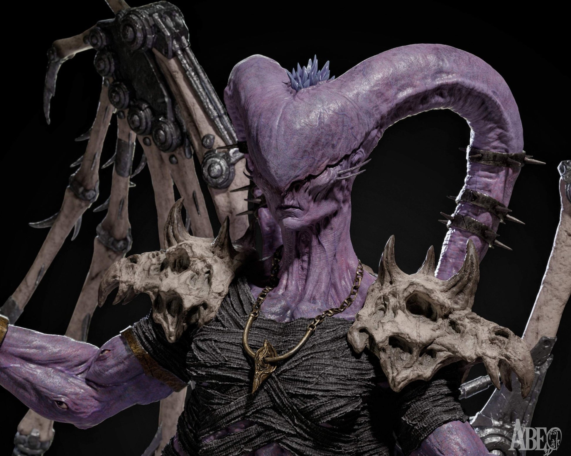Ninefold Sorcerer - Abe3D - Dark Forge Arts