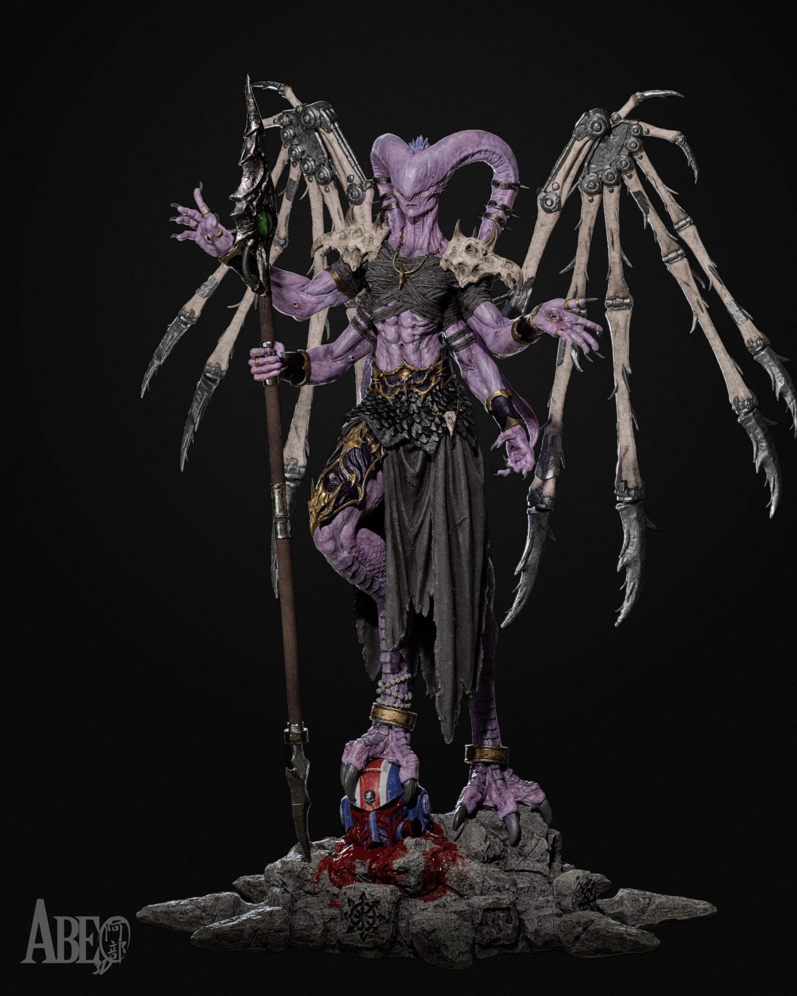 Ninefold Sorcerer - Abe3D - Dark Forge Arts