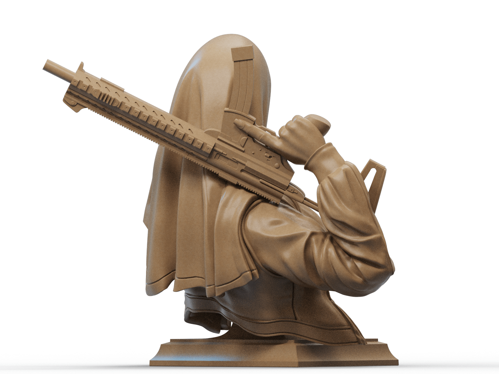 Nun with Gun - CA 3D Studios - Dark Forge Arts