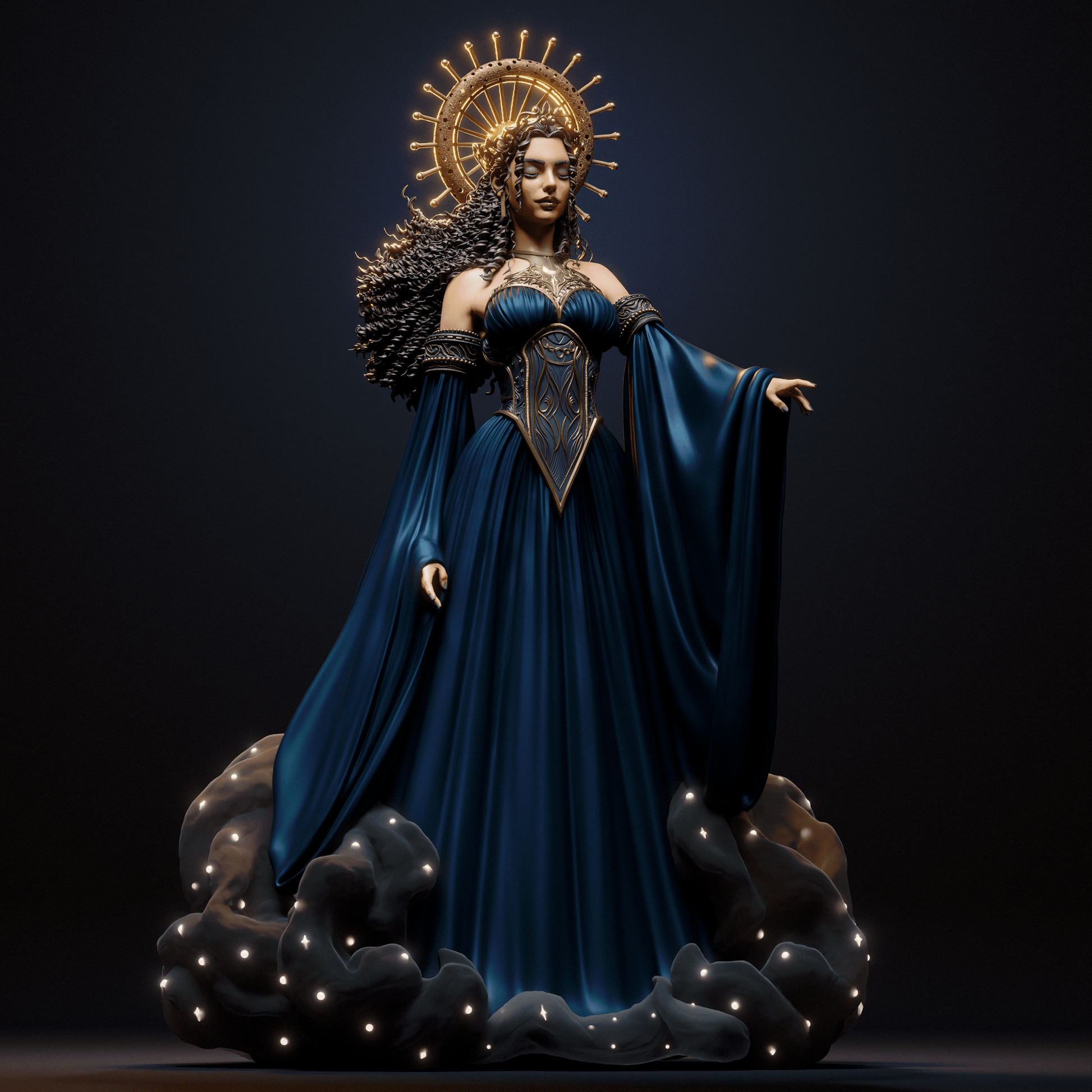 Nyx Goddess - CA 3D Studios - Dark Forge Arts